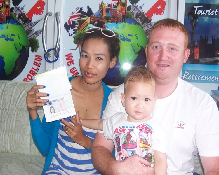 Happy clients with their visa to ireland