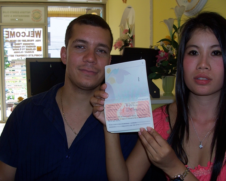 Happy clients with their visa