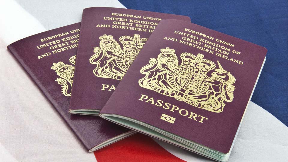 Three British Passports