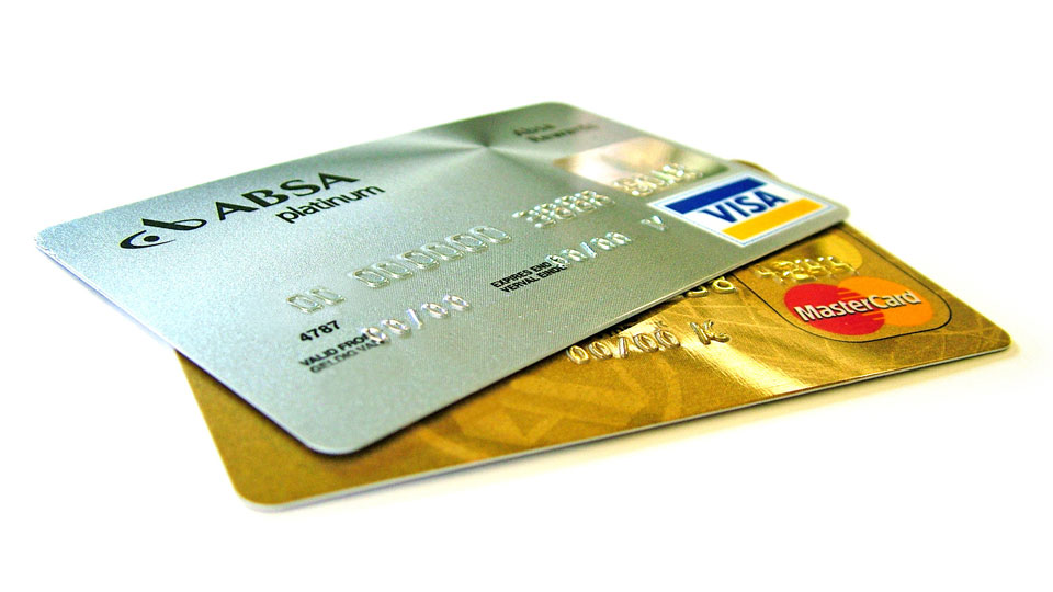 A Visa and a Mastercard Credit Card