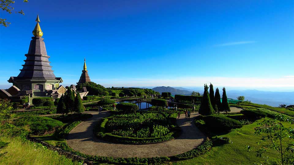 Atop the highest peak in Thailand