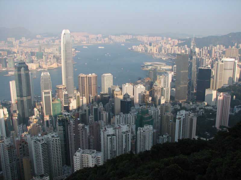 Hong Kong bird's eye view