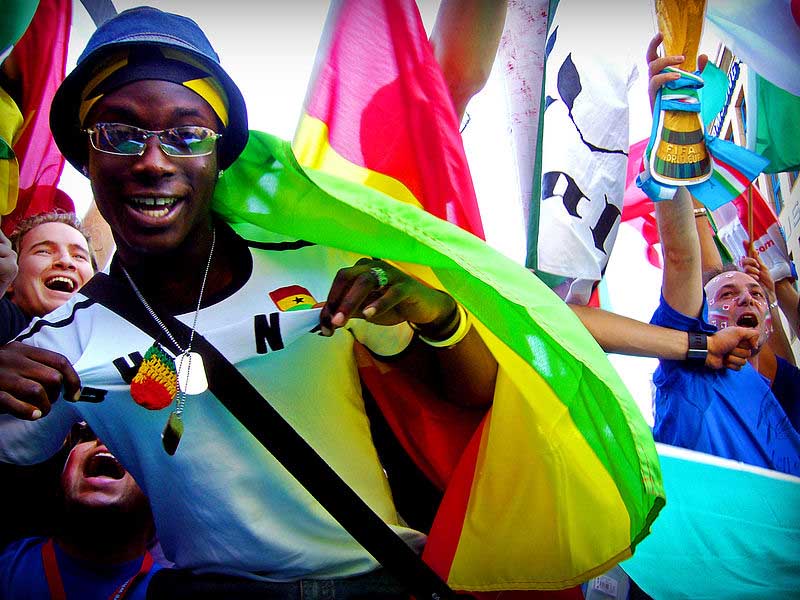 Jamaican football fan