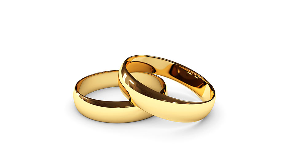 Pair of wedding rings