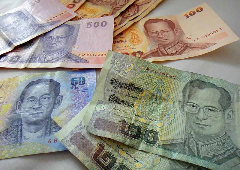Several Baht Banknotes Totaling THB 1,570