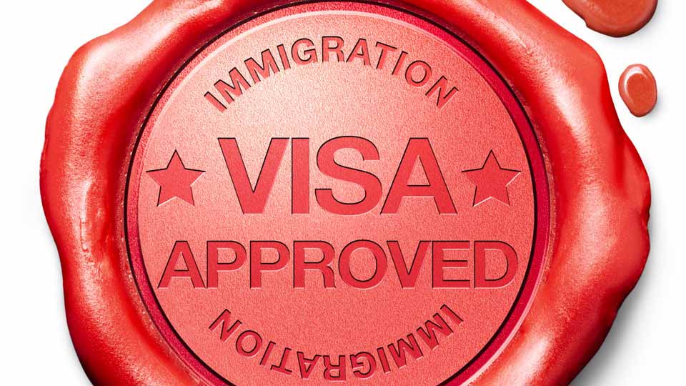 Wax seal stating VISA APPROVED